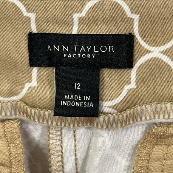Ann Taylor Factory Pants Crop Size 12 Stretch NWOT - Picture 13 of 15
